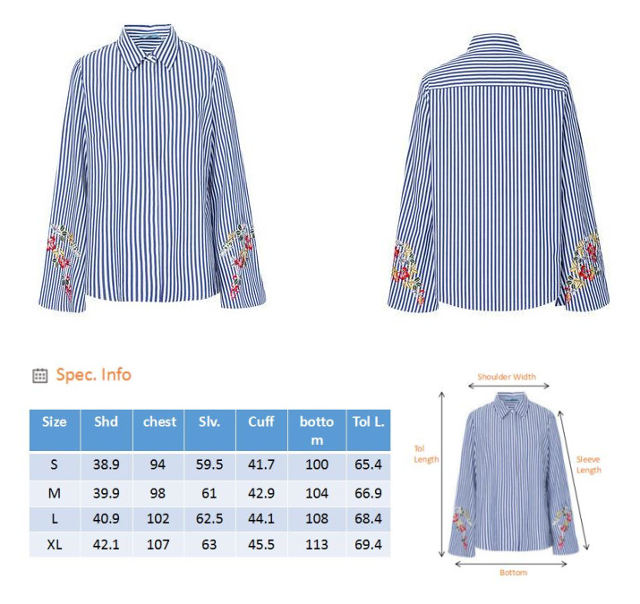 Embroidered Striped Shirt on Amazon 4