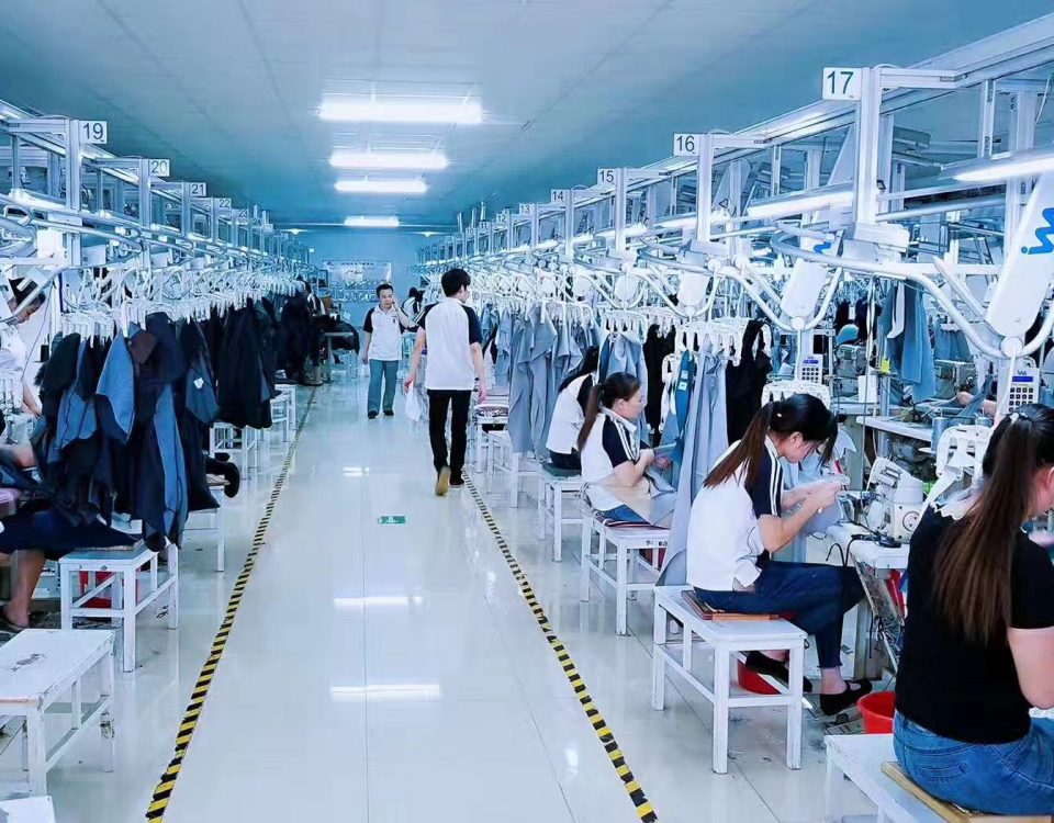 apparel chain-garment factory in China